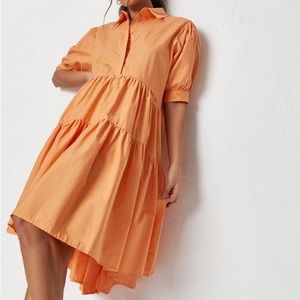 OVERSIZED SHIRT MIDI DRESS POPLIN
